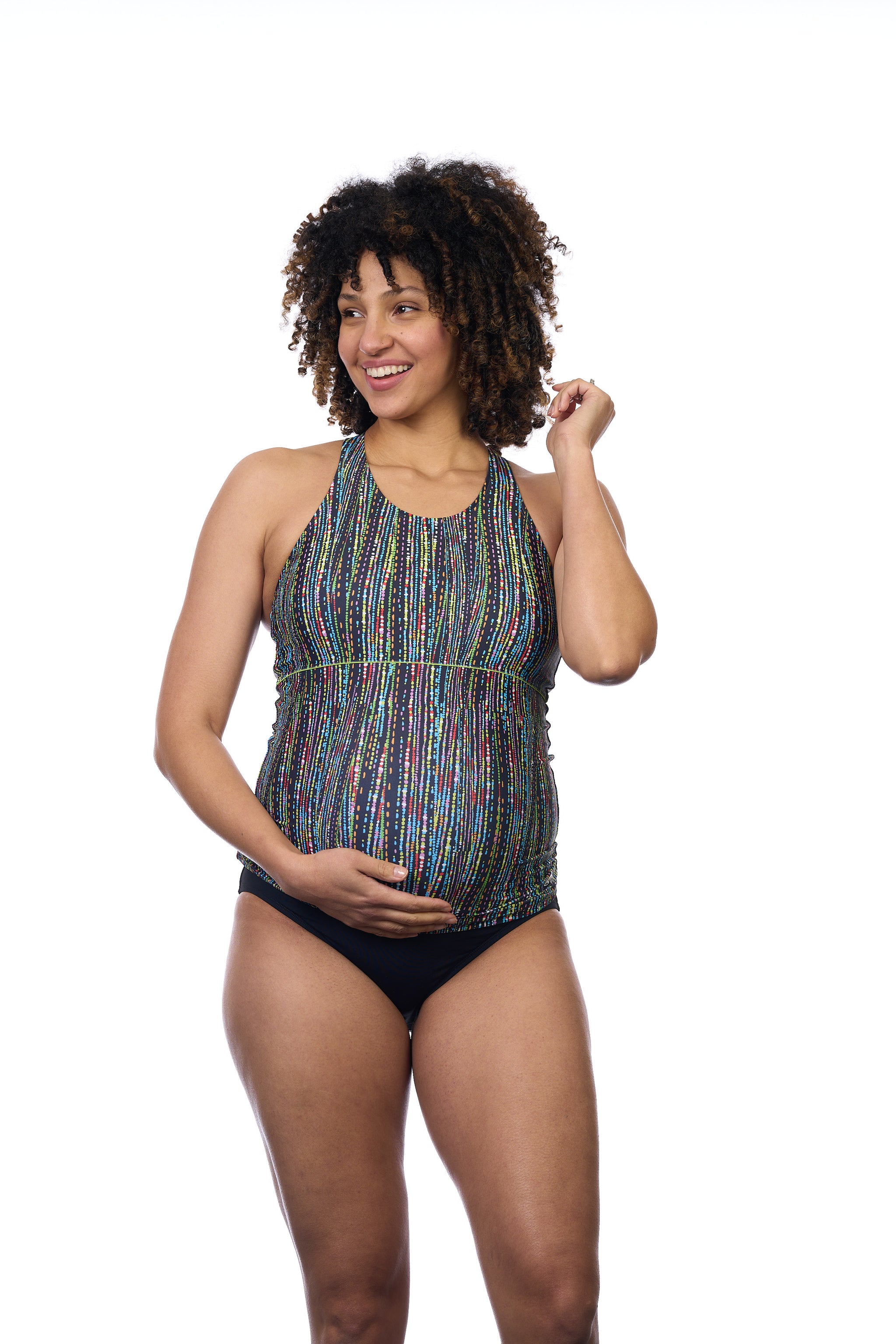 EQ Swimwear Mosaic Maternity Tankini Top at